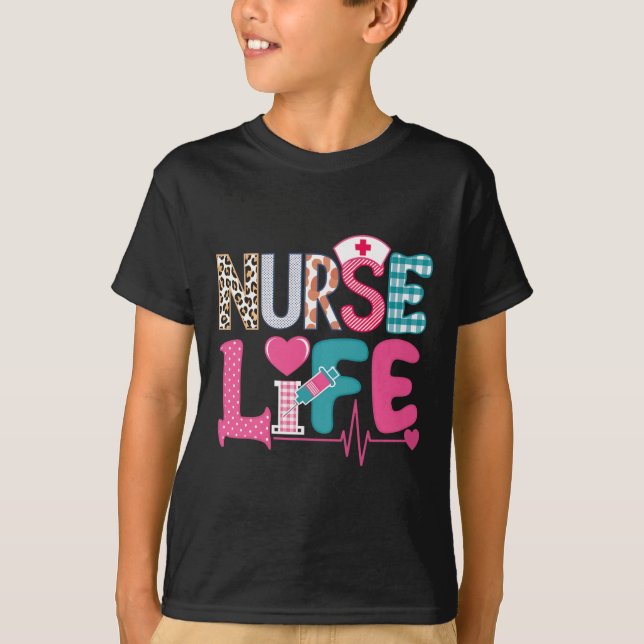 Liebe Stethoscope Nurse Life Valentinstag T-Shirt (Vorderseite)