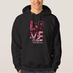 Liebe Stethoskop Home Health Pflege Leben Valentin Hoodie