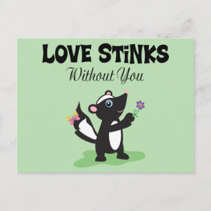 Liebe Stinks Postkarte