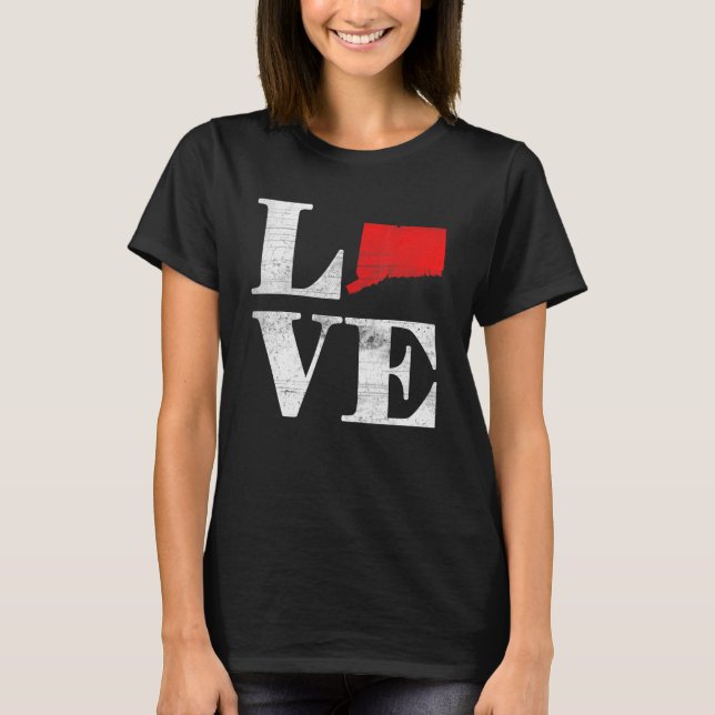 Liebe "Stolz Amerika Staatsflagge Land Map" T-Shirt (Vorderseite)