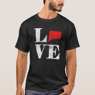 Liebe "Stolz Amerika Staatsflagge Land Map" T-Shirt