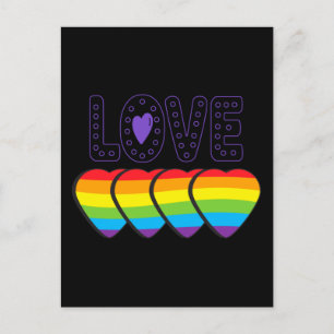Liebe Stolz. LGBT+Stolz. Liebe Poster Postkarte