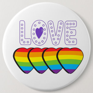 Liebe Stolz. LGBT+Stolz. Schaltfläche für die Prix Button