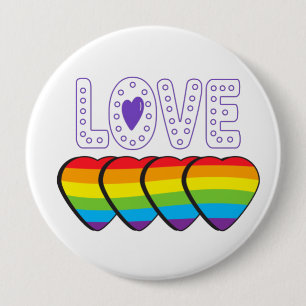 Liebe Stolz. LGBT+Stolz. Schaltfläche für die Prix Button