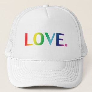 Liebe, Stolz lgbtq Gay quee Regenbogenfarben Truckerkappe
