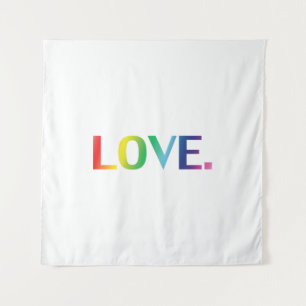 Liebe, Stolz lgbtq Gay quee Regenbogenfarben Wandteppich