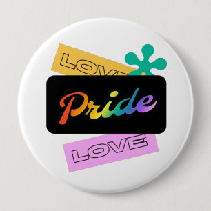 Liebe stolz Liebe. LGBT+Stolz. Rainbow Button
