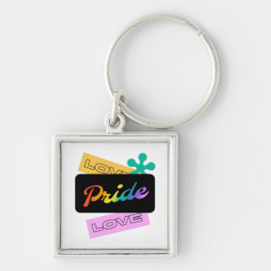 Liebe stolz Liebe. LGBT+Stolz. RainbowKeychain Schlüsselanhänger