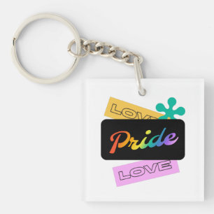 Liebe Stolz Liebe. LGBT+ Stolz. Regenbogen Anhänge Schlüsselanhänger
