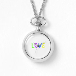 Liebe stolz Regenbogenfarbe LGBTQ Juni modern Armbanduhr