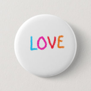 Liebe stolz Regenbogenfarbe LGBTQ Juni modern Button