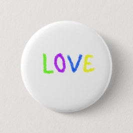 Liebe stolz Regenbogenfarbe LGBTQ Juni modern Button