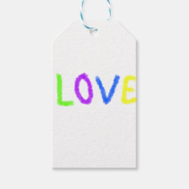 Liebe stolz Regenbogenfarbe LGBTQ Juni modern Geschenkanhänger