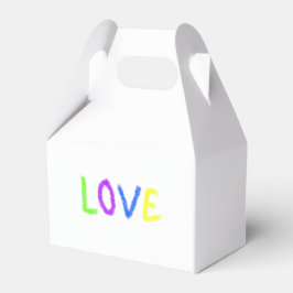 Liebe stolz Regenbogenfarbe LGBTQ Juni modern Geschenkschachtel