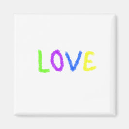 Liebe stolz Regenbogenfarbe LGBTQ Juni modern Magnet