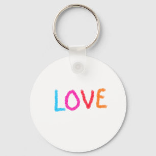Liebe stolz Regenbogenfarbe LGBTQ Juni modern Schlüsselanhänger