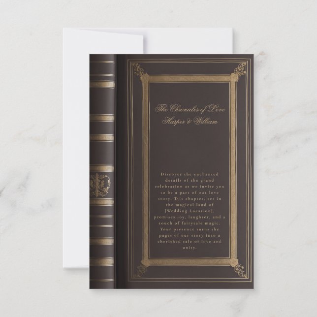 Liebe-Storch-Buch über die Einzelheiten der Hochze RSVP Karte (Rückseite)