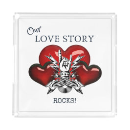Liebe Story Tray Acryl Tablett