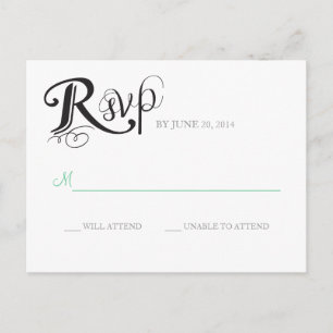 Liebe Story Wedding Antwort Postkarte