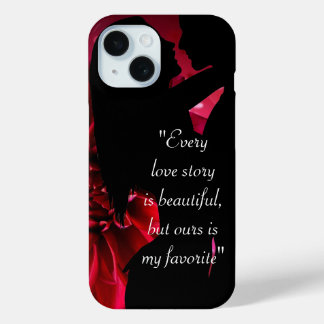 Liebe Story Zitat Kiss Liebhaber Hintergrund Case