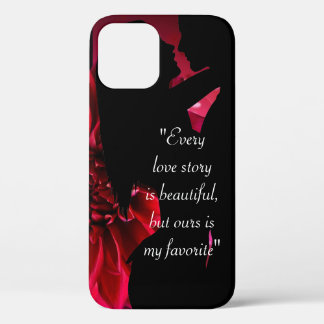 Liebe Story Zitat Kiss Liebhaber Hintergrund Case