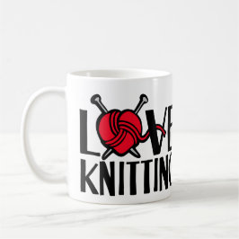 Liebe Strickwoll-Tasse Kaffeetasse