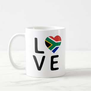 Liebe - Südafrikanische Flagge Kaffeetasse