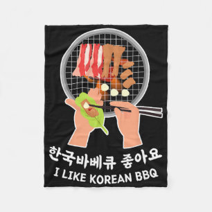 Liebe Südkorea - Bulgogi Food and Hangul I like Fleecedecke