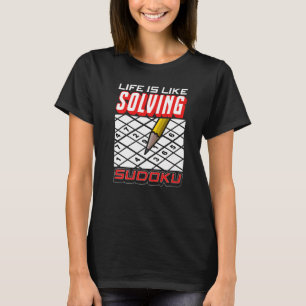 Liebe Sudoku Leben ist wie Sudoku lösen T-Shirt