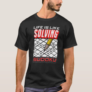 Liebe Sudoku Leben ist wie Sudoku lösen T-Shirt