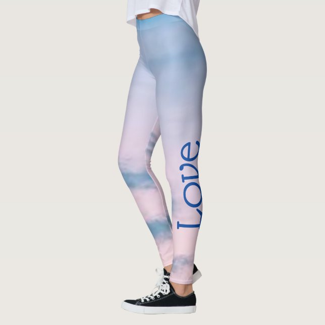 Liebe Summer Blue Yoga Pants, Leggings (Links)