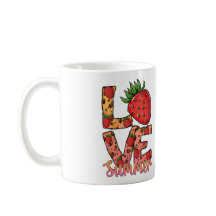Liebe Summer Strawberry Kaffee Tasse | Hallo Somme