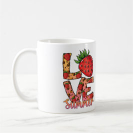 Liebe Summer Strawberry Kaffee Tasse | Hallo Somme