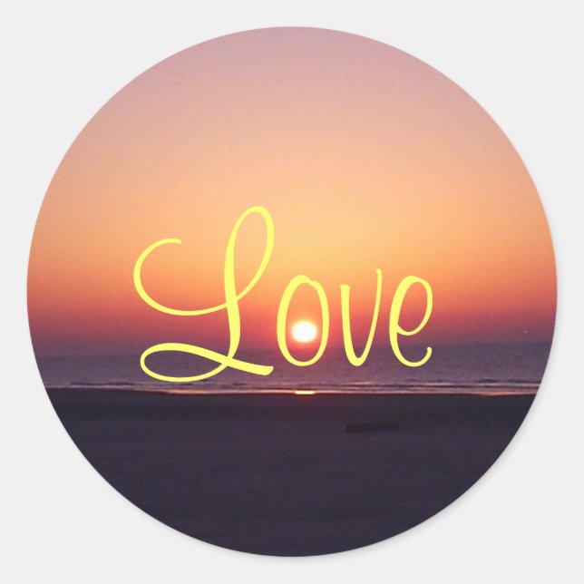 Liebe Sunrise Sticker (Vorderseite)