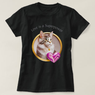 Liebe Superpower Cat 01 T-Shirt