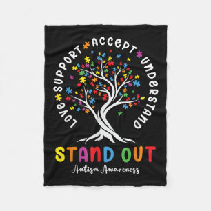 Liebe Support Akzeptieren Sie Autismus Awareness A Fleecedecke