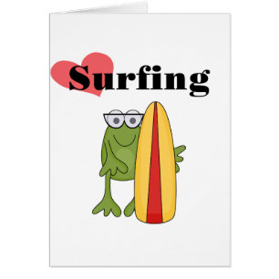 Liebe-surfende Frosch-T - Shirts und Geschenke