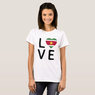 Liebe - Suriname-Flagge T-Shirt