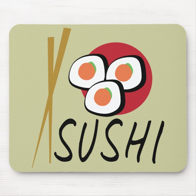 Liebe Sushi Bio Planet Mousepads (Vorne)