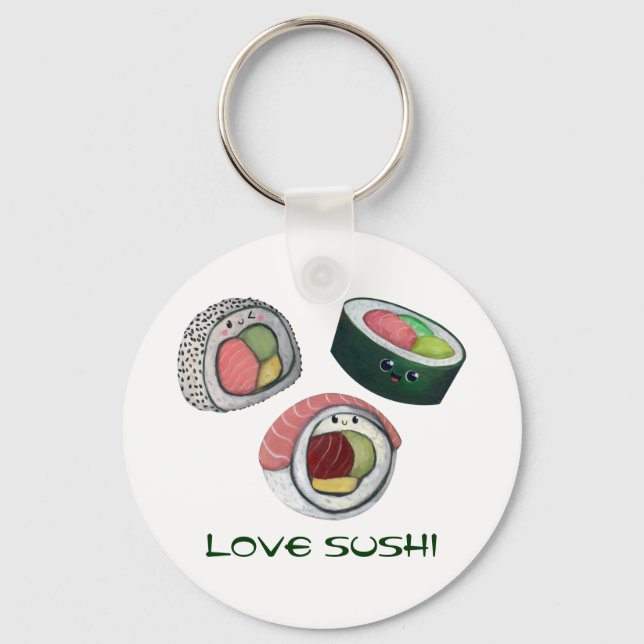 Liebe Sushi Schlüsselanhänger (Vorderseite)