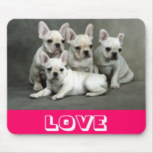 Liebe Süße Französische Bulldogge Welpe Hund Mausp Mousepad