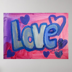Liebe Süßes Candy Malerei Kunstgewerbe drucken Poster