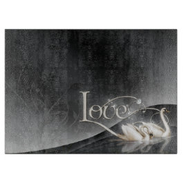 Liebe Swans Wedding Schneidebrett
