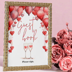 Liebe Sweet Brautparty Guest Book Sign Poster