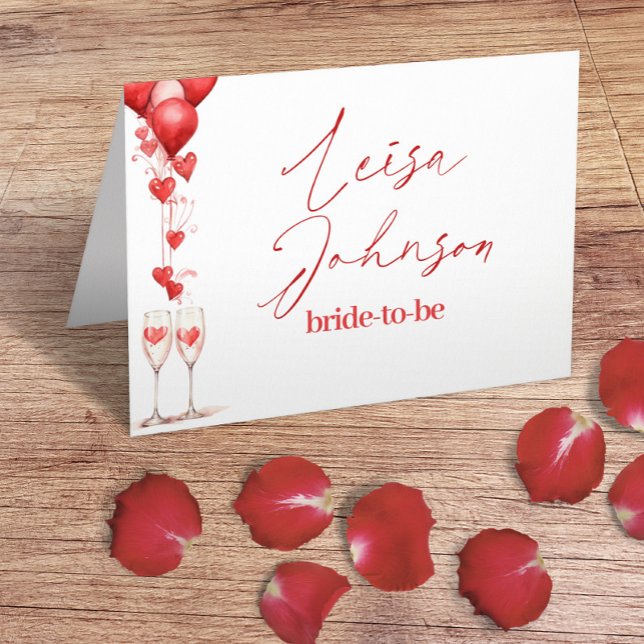 Liebe Sweetheart Wedding & Brautparty Platzkarte (Von Creator hochgeladen)