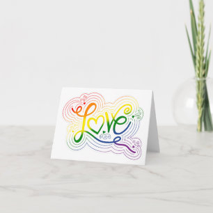 Liebe Swirl Doodle LGBTQ+ Rainbow Prilag Flag Lett