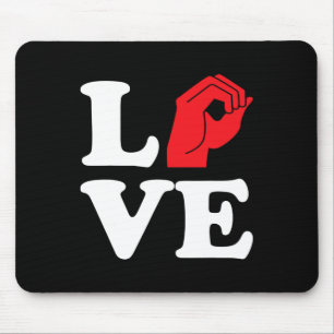 Liebe Symbol Asl Mousepad