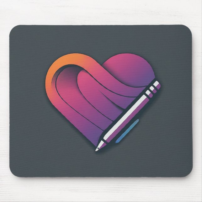 Liebe Symbol Pen Mousepad (Vorne)