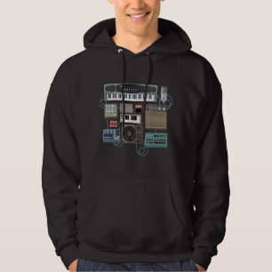 Liebe Synthesizer Liebe Drum Machine Design Idee Hoodie