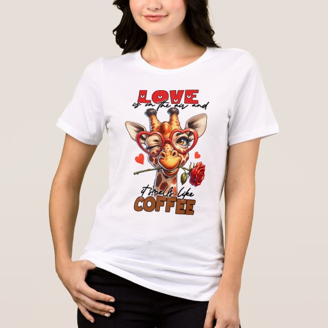 Liebe T-Shirt Tri-Blend Shirt (Vorderseite)